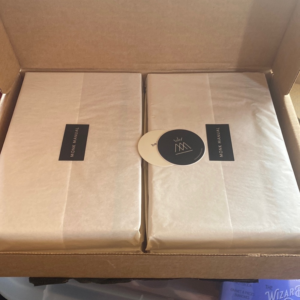 Monk Manual *YEAR SET* (4 - 90 day journals, blank)